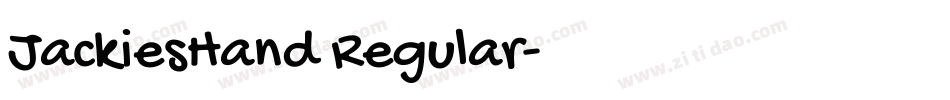 JackiesHand Regular字体转换